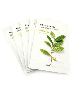 Missha Pure Source Green Tea Sheet Mask 19g x 5