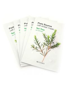 Missha Pure Source Tea Tree Sheet Mask 19g x 5